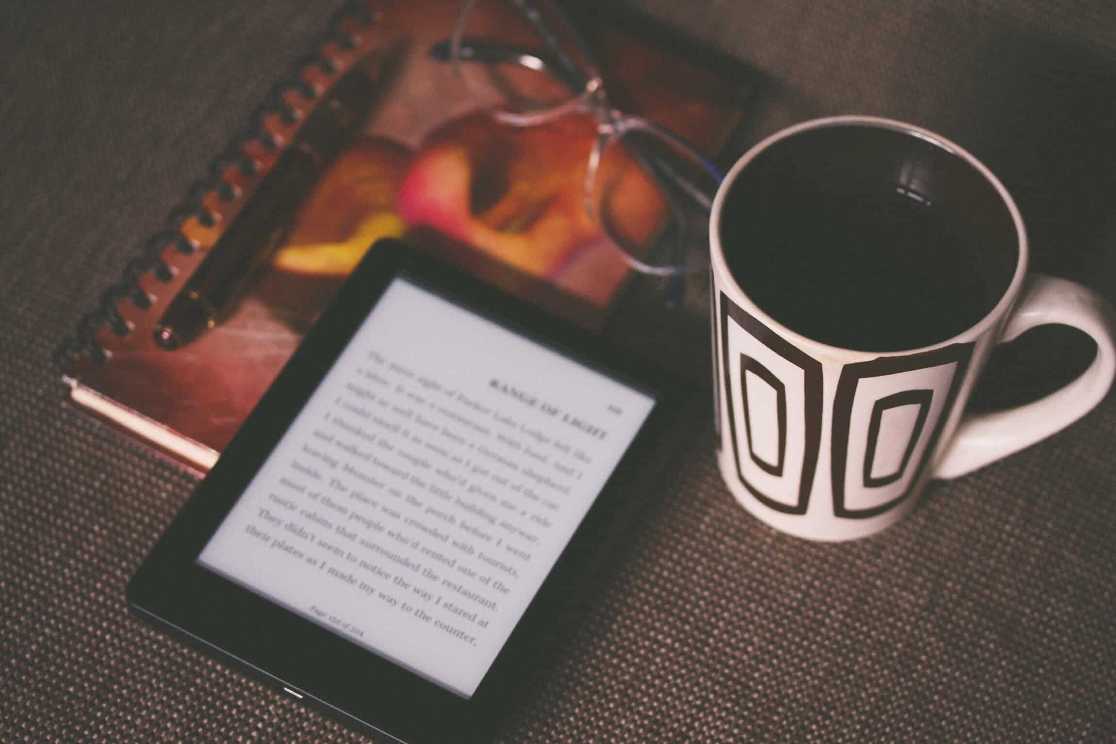 ebook with coffee